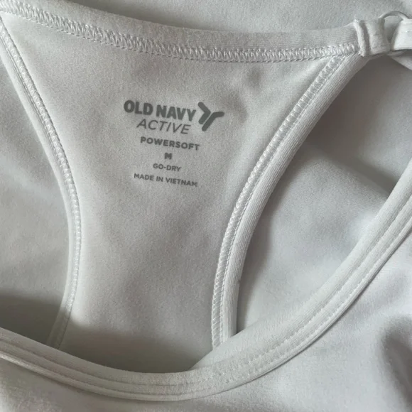 Old Navy Sleeveless PowerSoft Performance Mini Exercise Dress in White - Picture 4 of 5